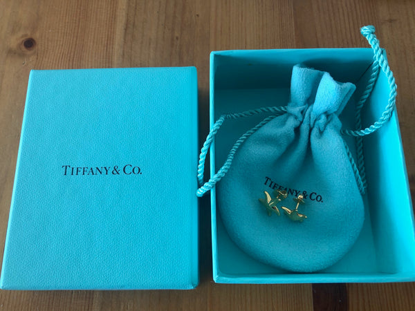 Tiffany & Co. 18ct Solid Yellow Gold Elsa Peretti Star Fish Earrings