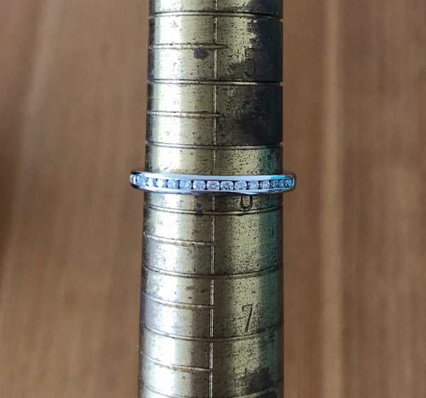 Tiffany & Co. 2mm 0.17tcw Diamond Platinum Band RRP $4350