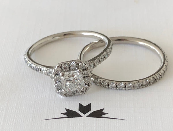 Hearts on Fire 0.25tcw Diamond Transcend Wedding Band in Platinum RRP $3370
