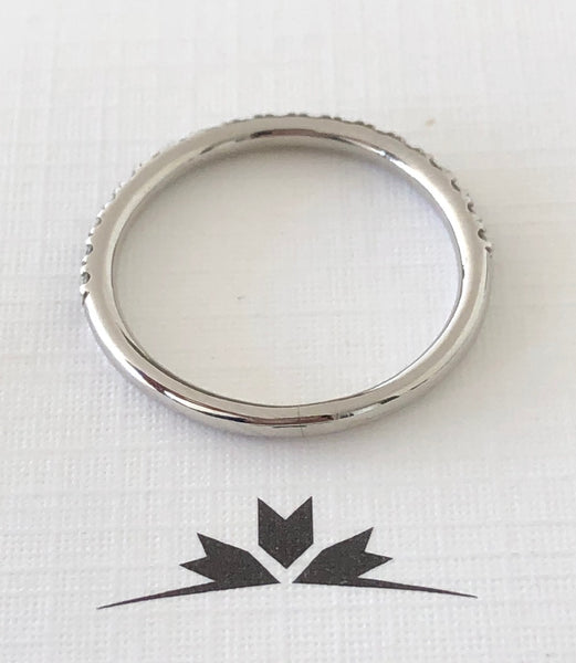 Hearts on Fire 0.25tcw Diamond Transcend Wedding Band in Platinum RRP $3370