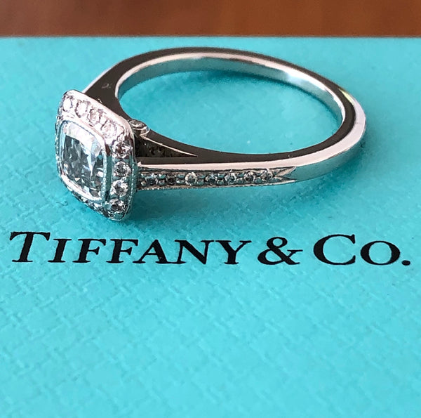 Tiffany & Co. 0.81tcw F/VVS1 Diamond Legacy Engagement Ring