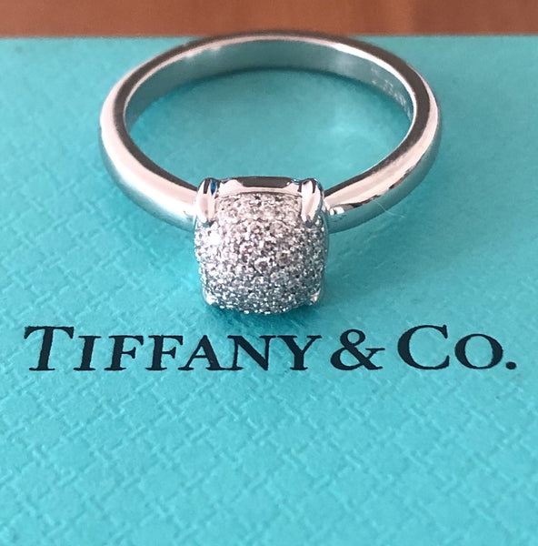 Tiffany & Co. Diamond and 18ct White Gold Paloma Picasso Sugar Stack Pave Ring