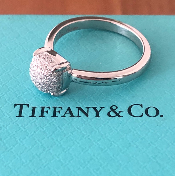 Tiffany & Co. Diamond and 18ct White Gold Paloma Picasso Sugar Stack Pave Ring