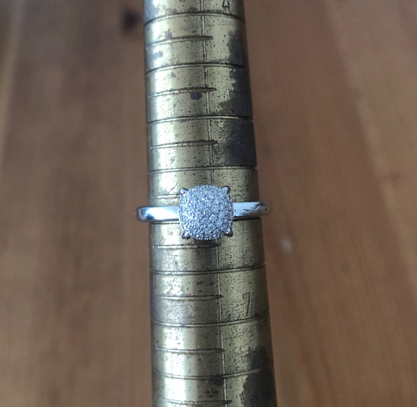 Tiffany & Co. Diamond and 18ct White Gold Paloma Picasso Sugar Stack Pave Ring