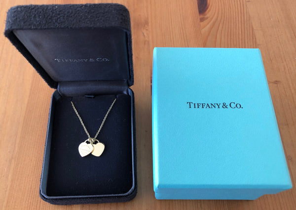 Tiffany & Co. 18ct Yellow Gold "Return to Tiffany" Mini Double Heart Pendant