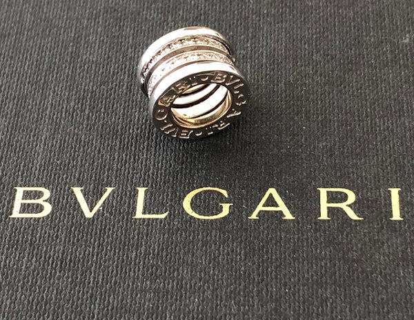 Bvlgari Bulgari Bzero1 0.41tcw Diamond & 18ct White Gold Necklace Pend RRP $9350