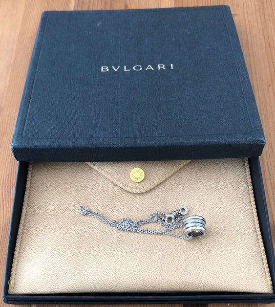 Bvlgari Bulgari Bzero1 0.41tcw Diamond & 18ct White Gold Necklace Pend RRP $9350