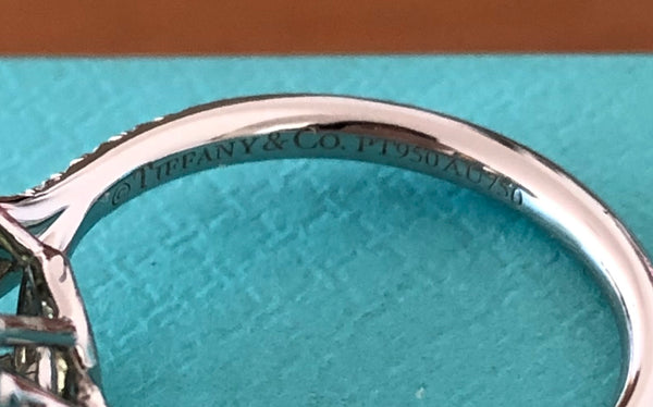 Tiffany & Co. 1.30tcw Fancy Intense Yellow Soleste Diamond Engagement Ring PT950