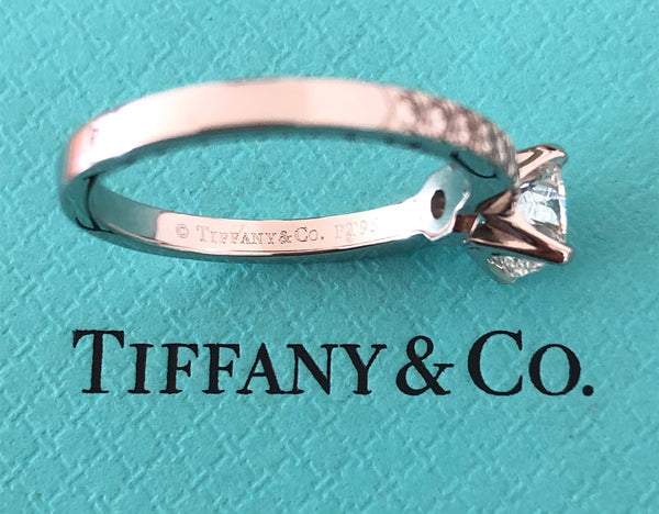 Tiffany & Co. 0.93tcw G/VVS1 Diamond Novo Engagement Ring Platinum Cert/Val/Box