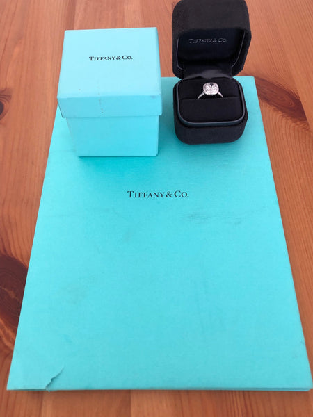 Tiffany & Co. 1.38tcw H/VS1 Diamond Soleste Engagement Ring Cert/Val/Rcpt/Boxes