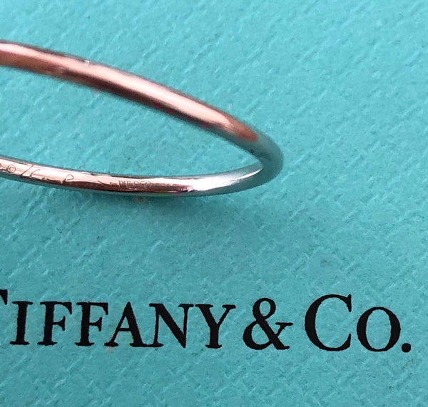 Tiffany & Co. 0.10tcw Diamond / Platinum PT950 Elsa Peretti Wrap Ring RRP $1950