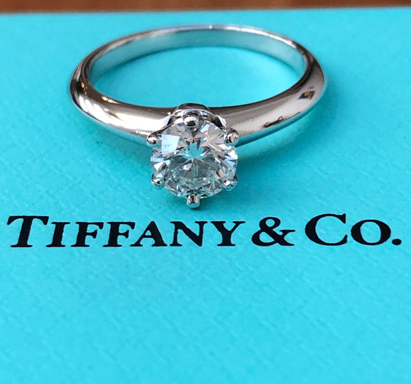 Tiffany & Co. 0.70ct G/VS1 Diamond Solitaire Engagement Ring PT950 Cert/Val/Rcpt/Boxes