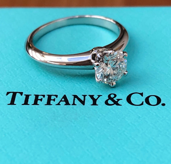 Tiffany & Co. 0.70ct G/VS1 Diamond Solitaire Engagement Ring PT950 Cert/Val/Rcpt/Boxes