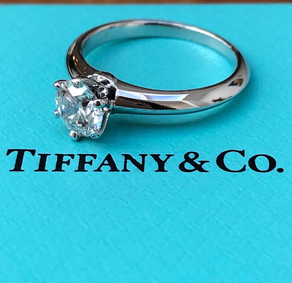 Tiffany & Co. 0.70ct G/VS1 Diamond Solitaire Engagement Ring PT950 Cert/Val/Rcpt/Boxes
