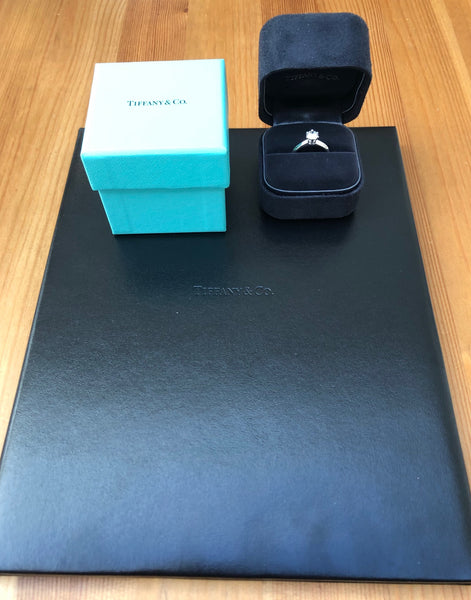 Tiffany & Co. 0.70ct G/VS1 Diamond Solitaire Engagement Ring PT950 Cert/Val/Rcpt/Boxes