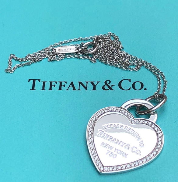 Tiffany & Co. Return to Tiffany Diamond and 18ct White Gold Size Medium