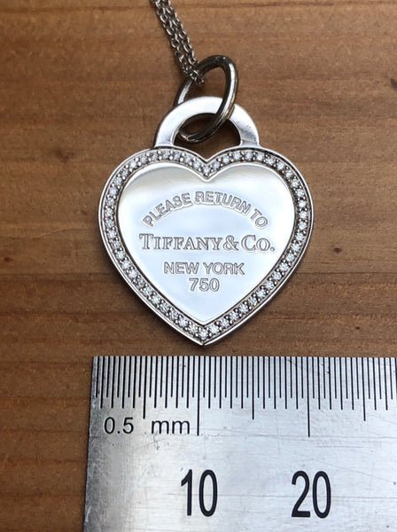 Tiffany & Co. Return to Tiffany Diamond and 18ct White Gold Size Medium