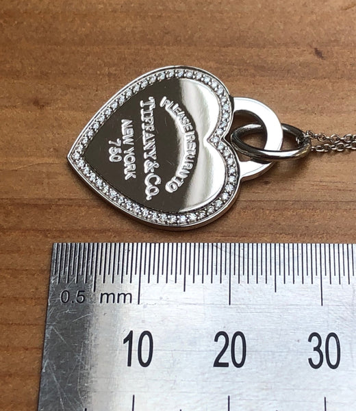 Tiffany & Co. Return to Tiffany Diamond and 18ct White Gold Size Medium