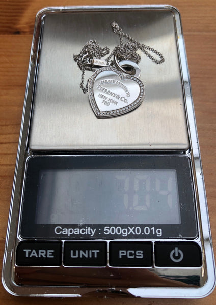 Tiffany & Co. Return to Tiffany Diamond and 18ct White Gold Size Medium