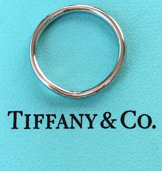 Tiffany & Co. Elsa Peretti Curved 2mm Platinum PT950 Wedding Dress Band $2100