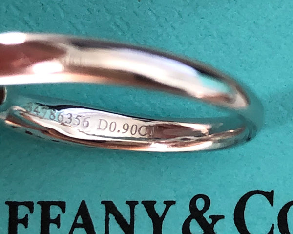 Tiffany & Co. 0.90ct I/VS1 Harmony Diamond Solitaire Engagement Ring Cert/Val