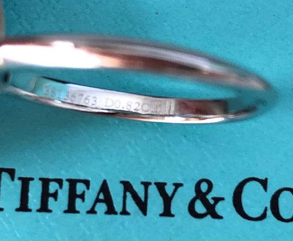 Tiffany & Co. 0.82ct G/VS1 Diamond Classic 6 Prong Solitaire Engagement Ring