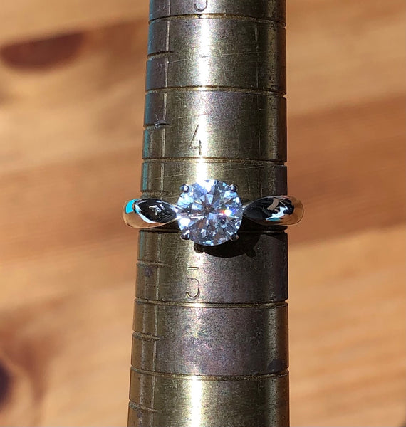 Tiffany & Co. 0.90ct I/VS1 Harmony Diamond Solitaire Engagement Ring Cert/Val