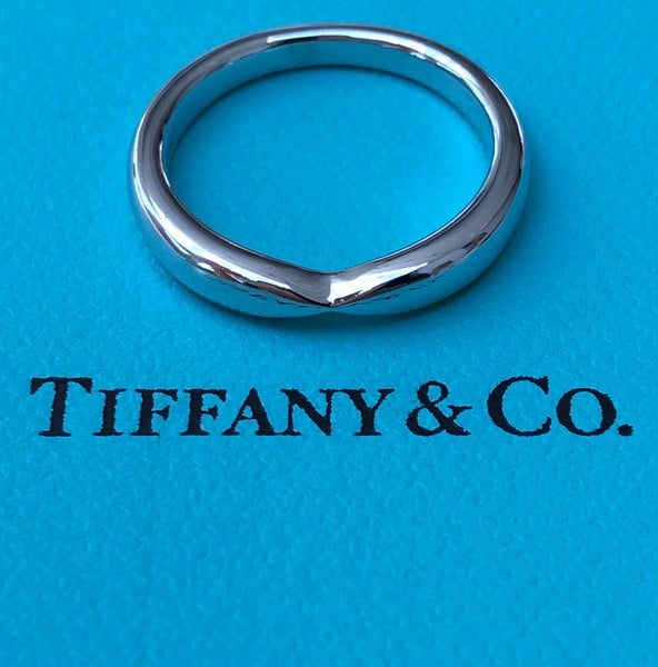 Tiffany & Co. 3mm Platinum Harmony Wedding Band Ring RRP $2000
