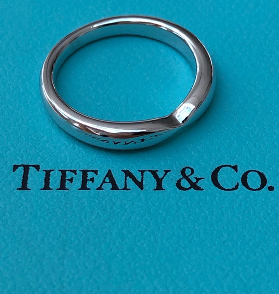 Tiffany & Co. 3mm Platinum Harmony Wedding Band Ring RRP $2000