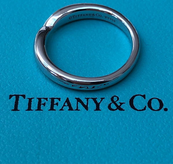 Tiffany & Co. 3mm Platinum Harmony Wedding Band Ring RRP $2000
