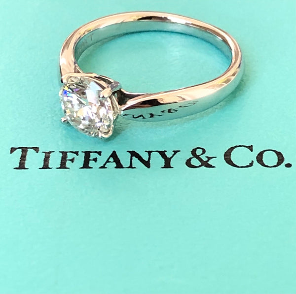 Tiffany & Co. 0.90ct I/VS1 Harmony Diamond Solitaire Engagement Ring Cert/Val