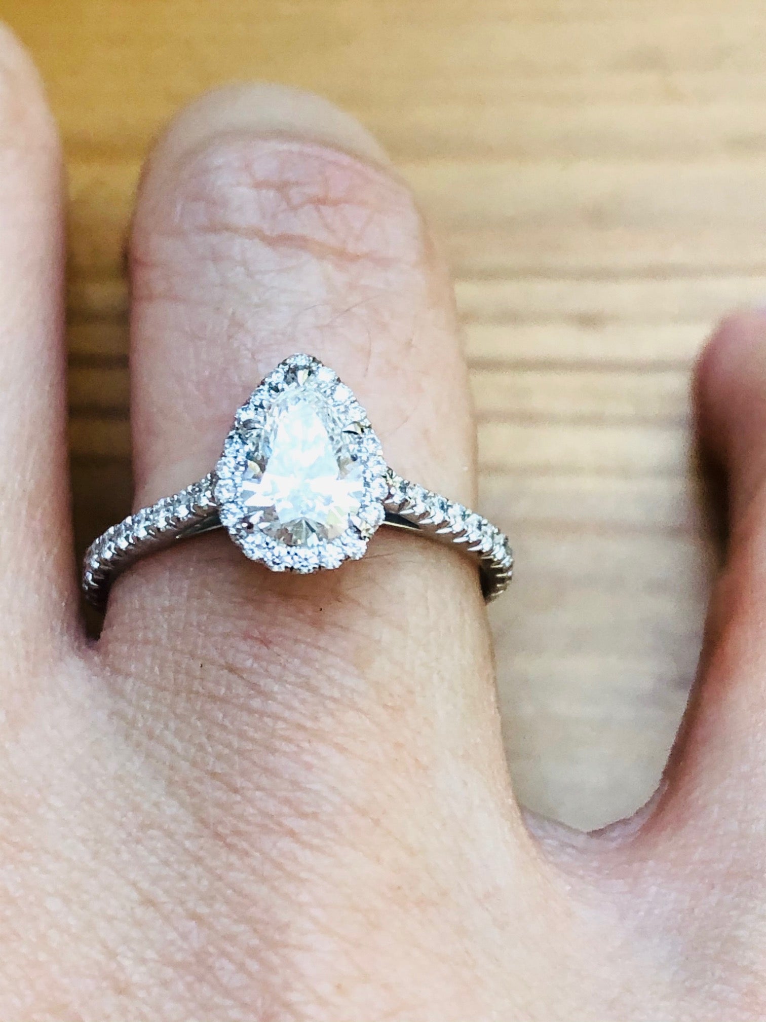Soleste pear engagement ring hotsell