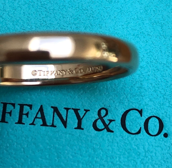 Tiffany & Co. 3mm 18ct Rose Gold Wedding Band Ring