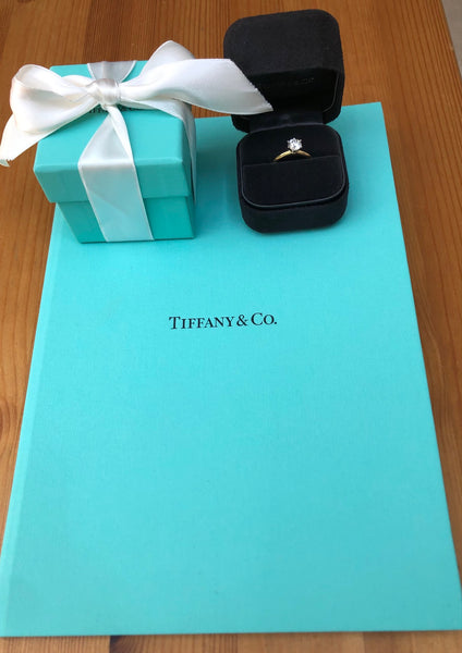 Tiffany & Co. 0.84ct H/VVS2 Diamond Round Solitaire Engagement Ring Cert/Val/Box