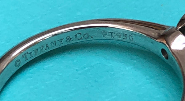Tiffany & Co. Vintage circa 2000 0.42ct H/VS2 Diamond Round Brilliant Solitaire Ring PT950