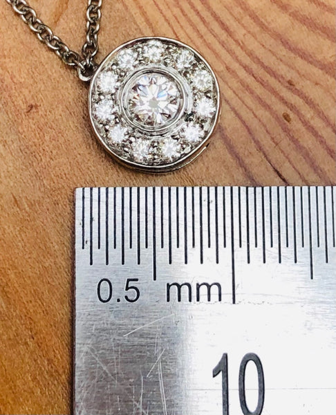 Tiffany & Co. 0.26tcw Diamond Circlet Pendant in Platinum Receipt/Boxes $4600