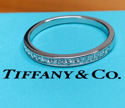 Tiffany & Co. 0.39tcw Princess Cut Diamond Ring Platinum