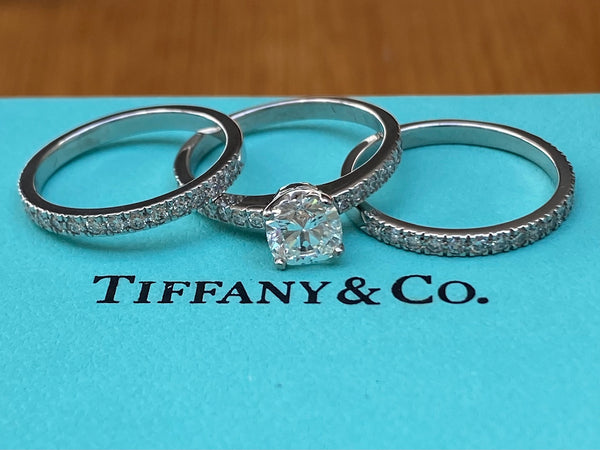 Tiffany & Co. 0.23tcw Diamond Novo Half Eternity Wedding Anniversary Band