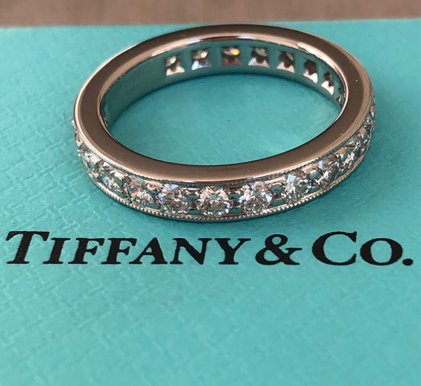 Tiffany & Co. 1.20tcw Diamond Legacy Full Eternity Platinum Ring RRP $11500