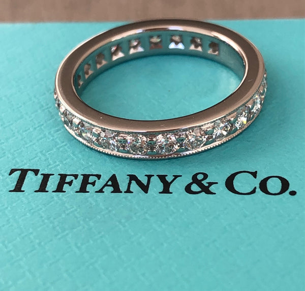 Tiffany & Co. 1.20tcw Diamond Legacy Full Eternity Platinum Ring RRP $11500
