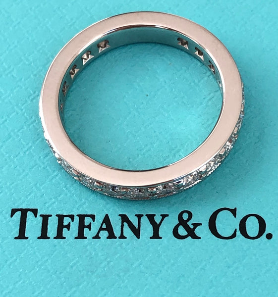 Tiffany & Co. 1.20tcw Diamond Legacy Full Eternity Platinum Ring RRP $11500