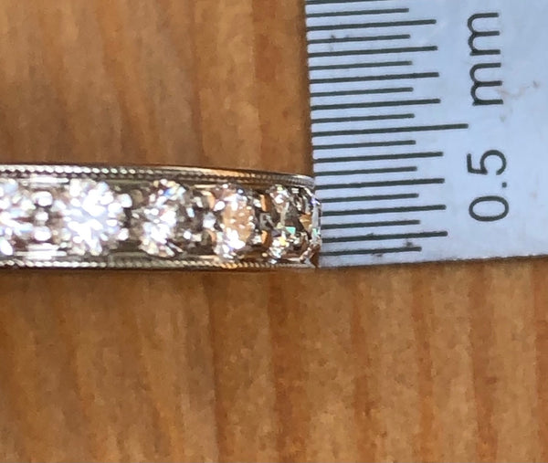 Tiffany & Co. 1.20tcw Diamond Legacy Full Eternity Platinum Ring RRP $11500