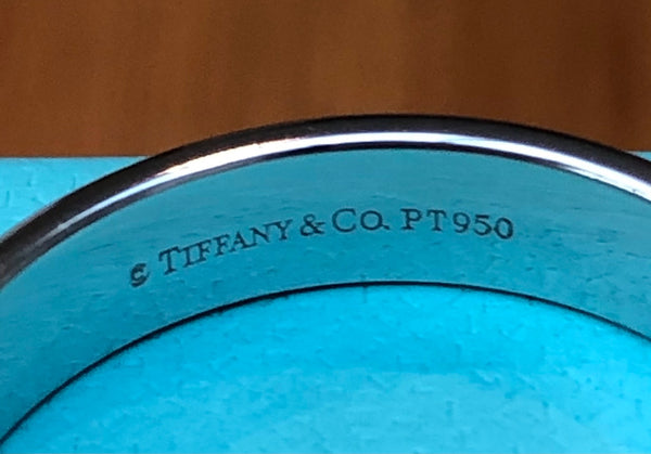 Tiffany & Co. 4.5mm Platinum PT950 Band Ring 8.09gms RRP $2950