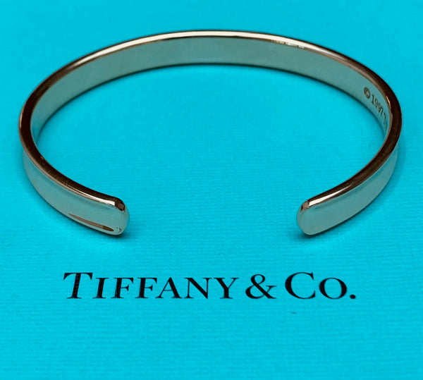 Tiffany & Co. Vintage 18ct Solid Yellow Gold 1837 Concave Cuff Bangle 29.7gms