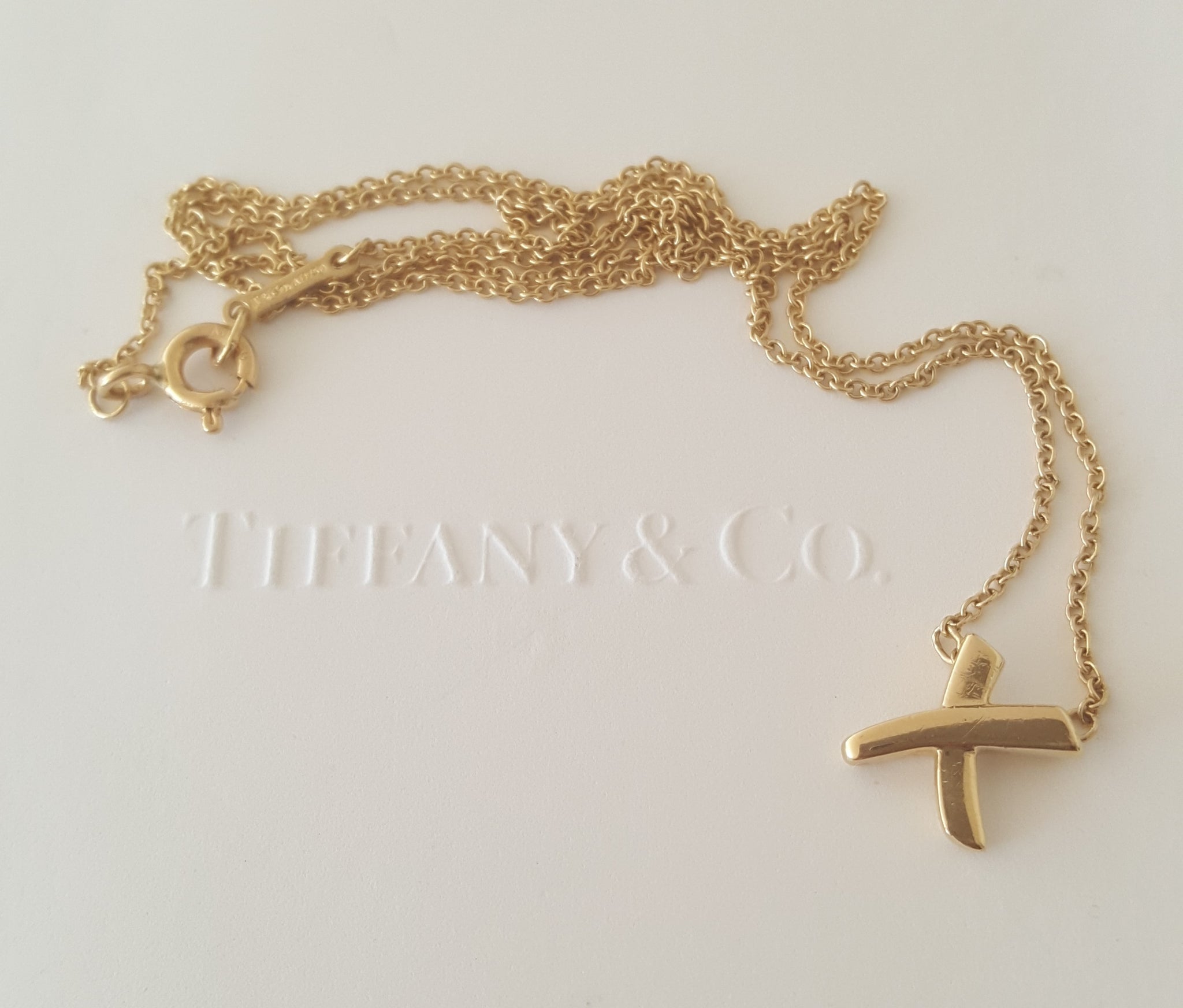 Vintage Tiffany & Co. Cross Stitch Necklace at Susannah Lovis Jewellers